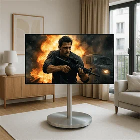 מעמד נייד עם גלגלים עד 86 נירוסטה