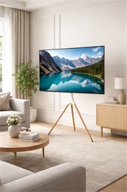 ️ מתקן תליה לטלוויזיה FS12‑46F Audio Line — בצבע לבן