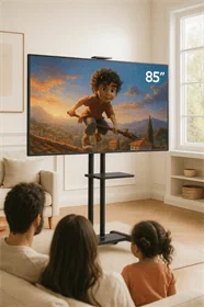 מעמד נייד למסכים עד 85 עם גלגלים דגם LCW-505