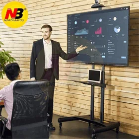 מעמד נייד על גלגלים למסכים עד 90 " דגם AVA-1800